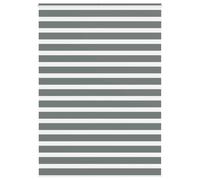 vidaXL Zebra Blind Dark Grey 165x200 cm Fabric Width 160.9 cm Polyester