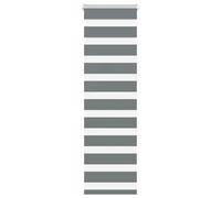 vidaXL Zebra Blind Dark Grey 45x150 cm Fabric Width 40.9 cm Polyester, Grey