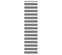 vidaXL Zebra Blind Dark Grey 55x200 cm Fabric Width 50.9 cm Polyester, zebra roller blind, dual roller blind, zebra blind for window
