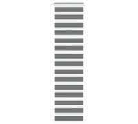 vidaXL Zebra Blind Dark Grey 55x230 cm Fabric Width 50.9 cm Polyester, zebra roller blind, dual roller blind, zebra blind for window