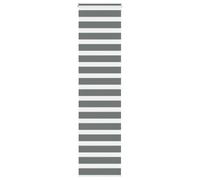vidaXL Zebra Blind Dark Grey 55x230 cm Fabric Width 50.9 cm Polyester