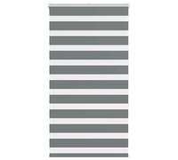 vidaXL Zebra Blind Dark Grey 75x150 cm Fabric Width 70.9 cm Polyester