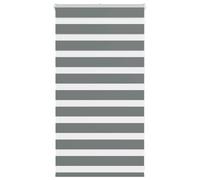 vidaXL Zebra Blind Dark Grey 90x100 cm Fabric Width 85.9 cm Polyester