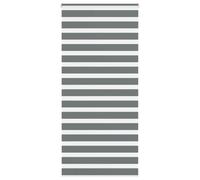 vidaxl zebra blinds - dark grey polyester window treatment with adjustable light control and two mounting options - 95x230 cm for bedrooms/living room