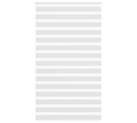 vidaXL Zebra Blind Light Grey 130x200 cm Fabric Width 125.9 cm Polyester