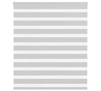 vidaXL Zebra Blind Light Grey 135x150 cm Fabric Width 130.9 cm Polyester, zebra roller blind, dual roller blind, zebra blind for window