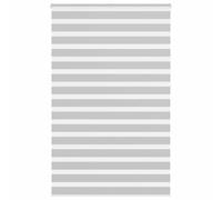 vidaXL Zebra Blind Light Grey 140x230 cm Fabric Width 135.9 cm Polyester