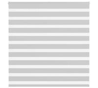 vidaXL Zebra Blind Light Grey 145x100 cm Fabric Width 140.9 cm Polyester
