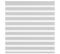 vidaXL Zebra Blind Light Grey 145x150 cm Fabric Width 140.9 cm Polyester, Grey