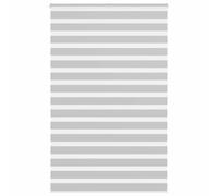 vidaXL Zebra Blind Light Grey 145x200 cm Fabric Width 140.9 cm Polyester