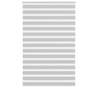 vidaXL Zebra Blind Light Grey 145x230 cm Fabric Width 140.9 cm Polyester, Grey