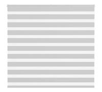 vidaXL Zebra Blind Light Grey 155x150 cm Fabric Width 150.9 cm Polyester