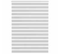 vidaXL Zebra Blind Light Grey 160x230 cm Fabric Width 155.9 cm Polyester