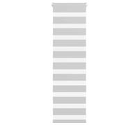 vidaXL Zebra Blind Light Grey 40x100 cm Fabric Width 35.9 cm Polyester