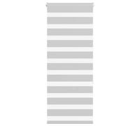 vidaXL Zebra Blind Light Grey 55x150 cm Fabric Width 50.9 cm Polyester