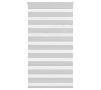 vidaXL Zebra Blind Light Grey 85x150 cm Fabric Width 80.9 cm Polyester, zebra roller blind, dual roller blind, zebra blind for window