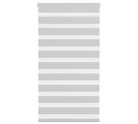 vidaXL Zebra Blind Light Grey 85x150 cm Fabric Width 80.9 cm Polyester