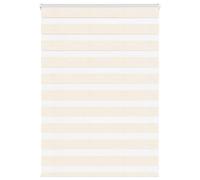 vidaxl zebra roller blinds - marble beige - 110x100 cm - polyester - light control - modern decor