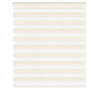 vidaXL Zebra Blind Marble Beige 130x100 cm Fabric Width 125.9 cm Polyester