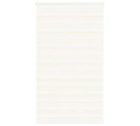 vidaXL Zebra Blind Marble Beige 135x200 cm - Polyester Fabric, Adjustable Lighting, Living/Bedroom Use, Easy Install