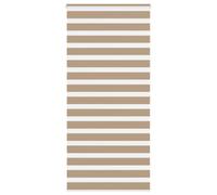 vidaXL Zebra Blind Sand Brown 110x200 cm Fabric Width 105.9 cm Polyester