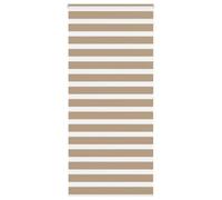 vidaXL Zebra Blind Sand Brown 110x200 cm Fabric Width 105.9 cm Polyester