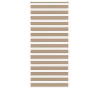 vidaXL Zebra Blind Sand Brown 115x200 cm Fabric Width 110.9 cm Polyester