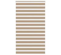 vidaXL Zebra Blind Sand Brown 130x200 cm Fabric Width 125.9 cm Polyester