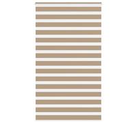 vidaxl zebra roller blinds - sand brown - 130x230 cm - polyester fabric