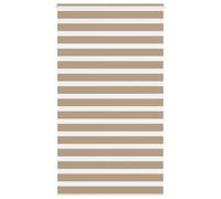 vidaXL Zebra Blind Sand Brown 135x200 cm Fabric Width 130.9 cm Polyester
