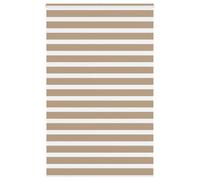 vidaXL Zebra Blind Sand Brown 140x200 cm Fabric Width 135.9 cm Polyester