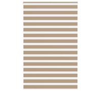 vidaXL Zebra Blind Sand Brown 145x230 cm Fabric Width 140.9 cm Polyester