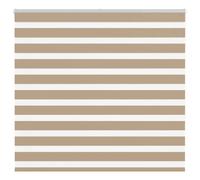 vidaXL Zebra Blind Sand Brown 155x150 cm Fabric Width 150.9 cm Polyester