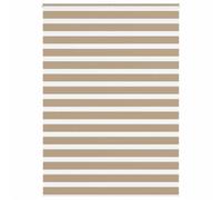vidaXL Zebra Blind Sand Brown 155x200 cm Fabric Width 150.9 cm Polyester