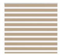 vidaXL Zebra Blind Sand Brown 160x100 cm Fabric Width 155.9 cm Polyester