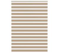 vidaXL Zebra Blind Sand Brown 160x230 cm Fabric Width 155.9 cm Polyester