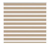 vidaXL Zebra Blind Sand Brown 165x100 cm Fabric Width 160.9 cm Polyester