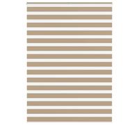 vidaXL Zebra Blind Sand Brown 165x200 cm Fabric Width 160.9 cm Polyester