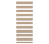 vidaXL Zebra Blind Sand Brown 55x100 cm Fabric Width 50.9 cm Polyester