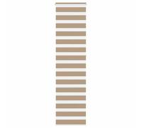 vidaXL Zebra Blind Sand Brown 55x230 cm Fabric Width 50.9 cm Polyester
