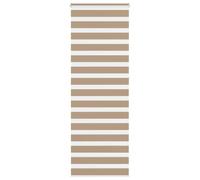 vidaXL Zebra Blind Sand Brown 85x230 cm Fabric Width 80.9 cm Polyester