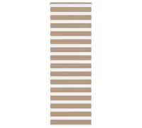 vidaXL Zebra Blind Sand Brown 85x230 cm Fabric Width 80.9 cm Polyester, zebra roller blind, dual roller blind, zebra blind for window