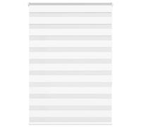vidaXL Zebra Blind White 100x150 cm Fabric Width 95.9 cm Polyester