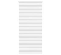 vidaXL Zebra Blind White 100x200 cm Fabric Width 95.9 cm Polyester