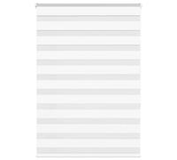 vidaXL Zebra Blind White 105x150 cm Fabric Width 100.9 cm Polyester