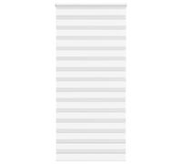 vidaXL Zebra Blind White 105x200 cm Fabric Width 100.9 cm Polyester