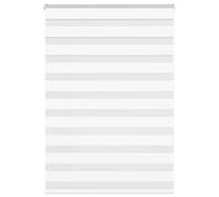 vidaxl - zebra roller blinds/privacy shades - 110x100 cm - white polyester/fabric - modern style/versatile installation