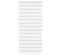 vidaXL Zebra Blind White 115x200 cm Fabric Width 110.9 cm Polyester
