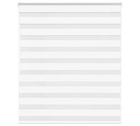 vidaXL Zebra Blind White 120x150 cm Fabric Width 115.9 cm Polyester