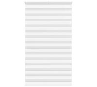 vidaXL Zebra Blind White 120x200 cm Fabric Width 115.9 cm Polyester, White